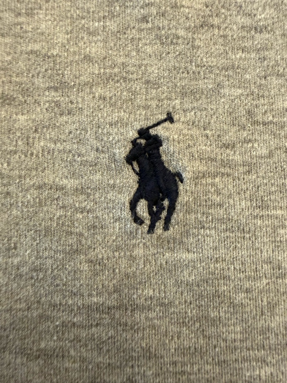 Ralph Lauren Light Grey Heather Polo Shirt with Navy Pony - Picture 3 of 5